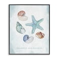 thumbnail image 1 of Stupell Industries Rustic Lodge Seashells and Sunshine Saying Black Framed Giclee Art, 24 x 30, by Janet Tava, 1 of 7