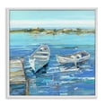 thumbnail image 1 of Stupell Industries Rustic Lodge Serene Rowboats at Dock White Framed Giclee Art, 12 x 12, by Sally Swatland, 1 of 7