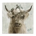 thumbnail image 1 of Stupell Industries Rustic Lodge Soft Buffalo with Floral Crown Canvas Art, 17 x 17, by Stellar Design Studio, 1 of 7