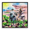 thumbnail image 1 of Stupell Industries Rustic Lodge Sunny Canyon Cowboys Black Framed Giclee Art, 12 x 12, by Melissa Wang, 1 of 8