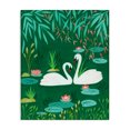 thumbnail image 1 of Stupell Industries Rustic Lodge Swan Pair on Green Pond Canvas Art, 16 x 20, by Nabeela Rumi, 1 of 8
