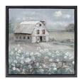 thumbnail image 1 of Stupell Industries Rustic Lodge Traditional Barn & Meadow Black Floating Frame Canvas Art, 18 x 18, by Sally Swatland, 1 of 8