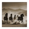 thumbnail image 1 of Stupell Industries Rustic Lodge Trotting Mountain Stallions Canvas Art, 17 x 17, by Noah Bay, 1 of 8