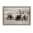 thumbnail image 1 of Stupell Industries Rustic Lodge Varied Cattle on Farm Brown Floating Frame Canvas Art, 25 x 17, by Rhonda Addison, 1 of 8