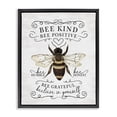 thumbnail image 1 of Stupell Industries Rustic Lodge Vintage Bee Phrases Black Floating Frame Canvas Art, 17 x 21, by Lettered and Lined, 1 of 8