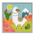 thumbnail image 1 of Stupell Industries Rustic Lodge Whimsical Llama Scene Gray Framed Giclee Art, 17 x 17, by Tina Finn, 1 of 8