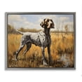 thumbnail image 1 of Stupell Industries Rustic Lodge White Spotted Bird Dog Gray Floating Frame Canvas Art, 21 x 17, by Creative Studio, 1 of 7