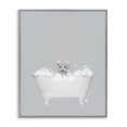 thumbnail image 1 of Stupell Industries Rustic Lodge White Tiger Blue Bath Cute Gray Framed Giclee Art, 11 x 14, by Leah Straatsma, 1 of 7