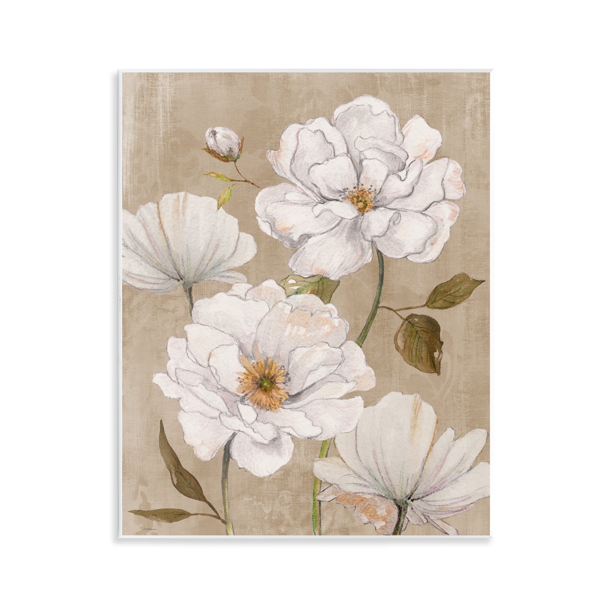 Stupell Industries Rustic Magnolia Blooms Wall Plaque Art, design by Carol Robinson