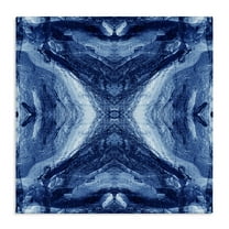 Stupell Industries Rustic Mirrored Motif Abstract Painting Wrapped Canvas Art Print Wall Art, 17 x 17