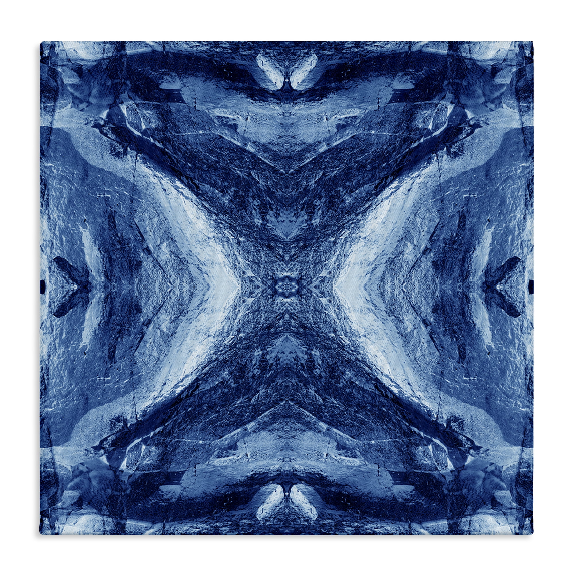 Stupell Industries Rustic Mirrored Motif Abstract Painting Wrapped Canvas Art Print Wall Art, 24 x 24