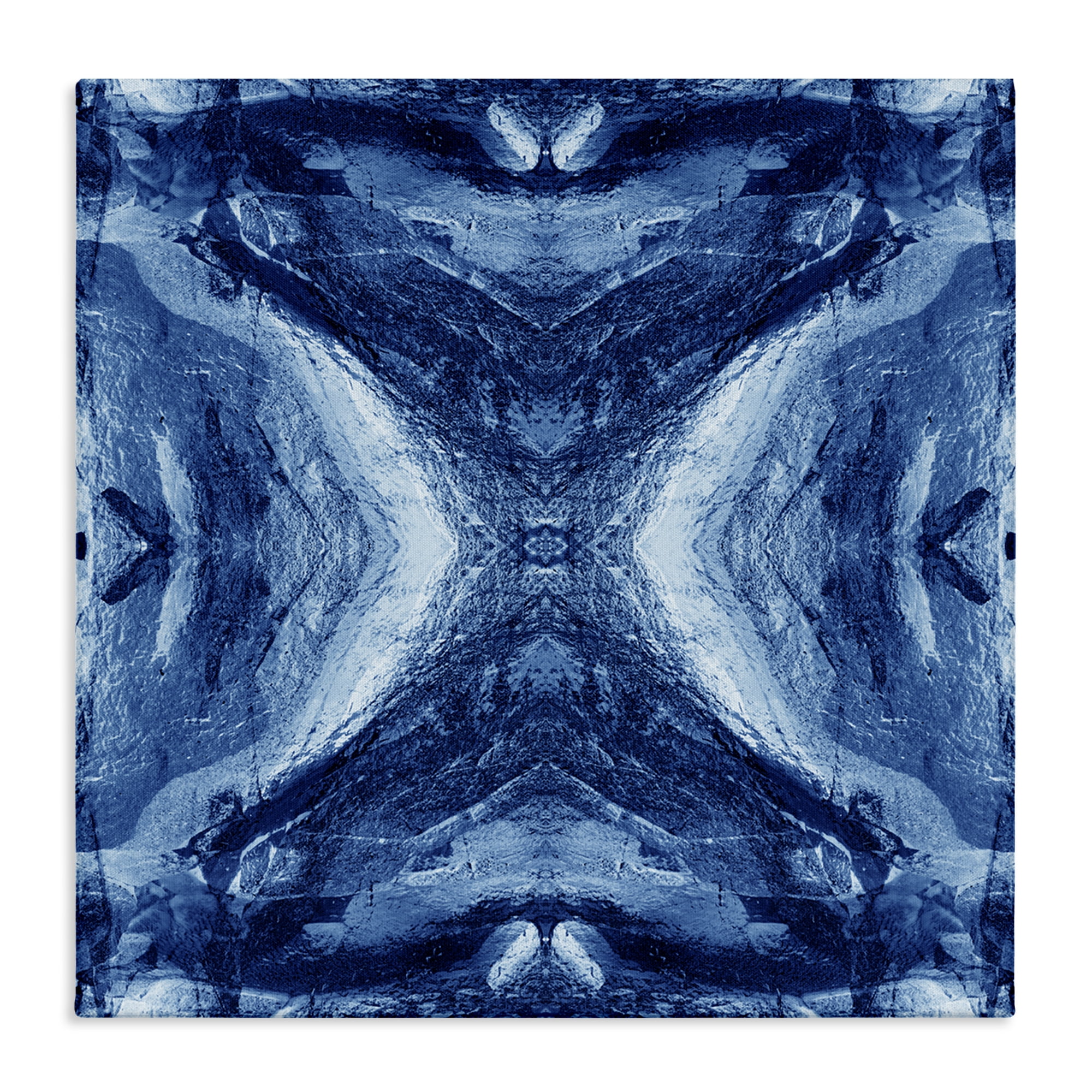 Stupell Industries Rustic Mirrored Motif Abstract Painting Wrapped Canvas Art Print Wall Art, 30 x 30