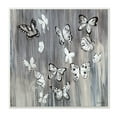 thumbnail image 1 of Stupell Industries Rustic Monochromatic Patterned Butterflies Flying Insects, 12 x 12, Designed by Liz Jardine, 1 of 6