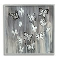 thumbnail image 1 of Stupell Industries Rustic Monochromatic Patterned Butterflies Flying Insects, 12 x 12, Designed by Liz Jardine, 1 of 8