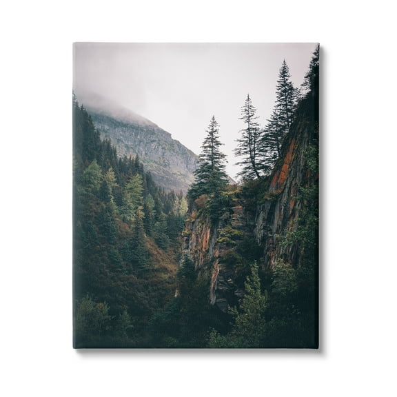 Stupell Industries Rustic Mountain Landscape Landscape Photography Gallery Wrapped Canvas Art Print Wall Art, 16 x 20