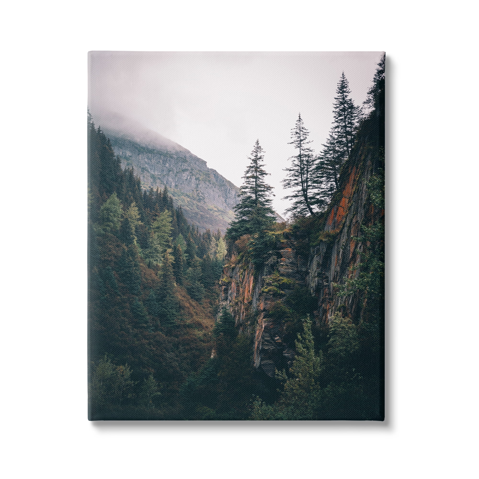 Stupell Industries Rustic Mountain Landscape Landscape Photography Gallery Wrapped Canvas Art Print Wall Art, 30 x 40