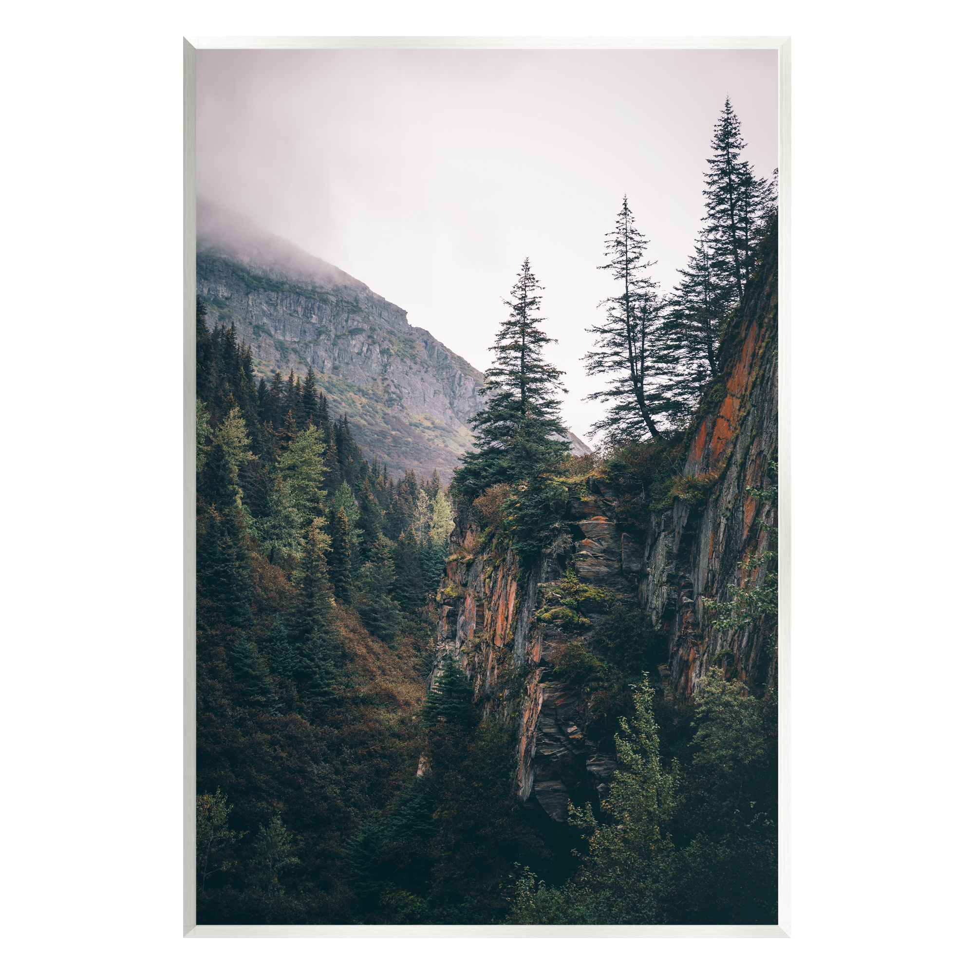 Stupell Industries Rustic Mountain Landscape Landscape Photography Unframed Art Print Wall Art, 13 x 19