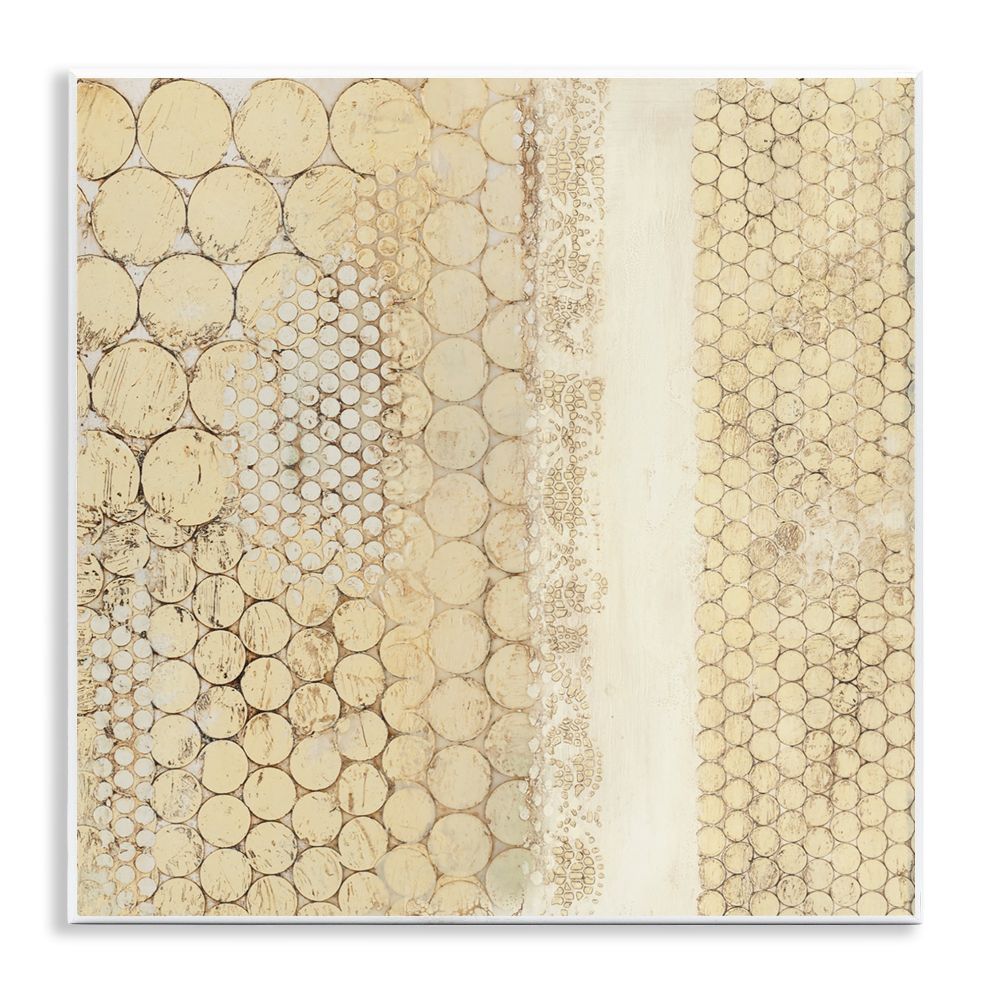 Stupell Industries Rustic Natural Pattern Abstract Painting Unframed Art Print Wall Art, 12 x 12