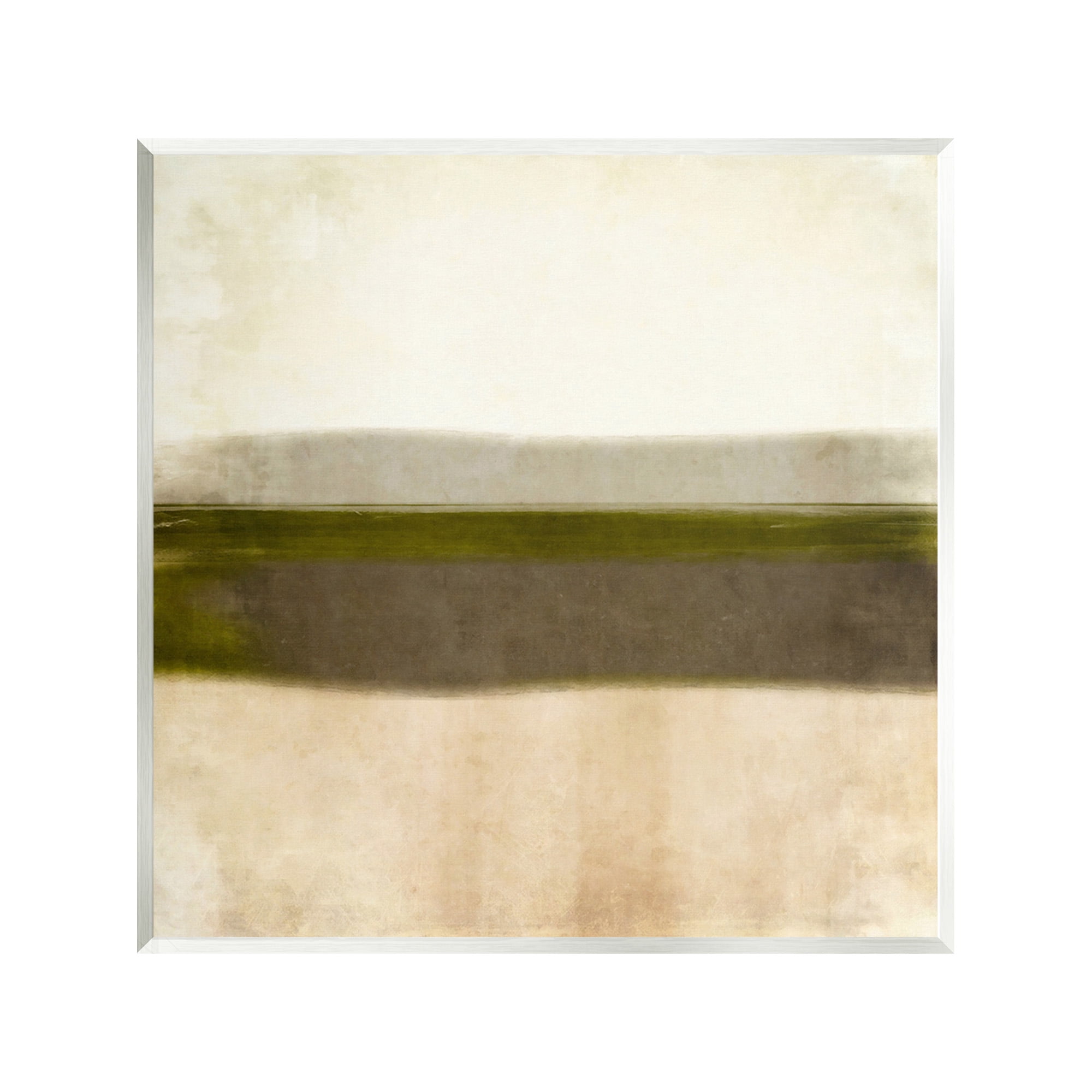 Stupell Industries Rustic Neutral Horizon Abstract Painting Unframed Art Print Wall Art, 12 x 12
