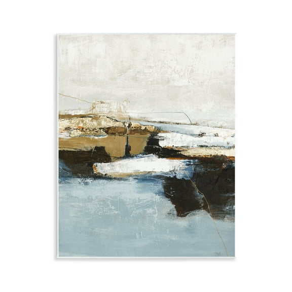 Stupell Industries Rustic Paint Nautical Design Abstract Painting Unframed Art Print Wall Art, 11 x 14