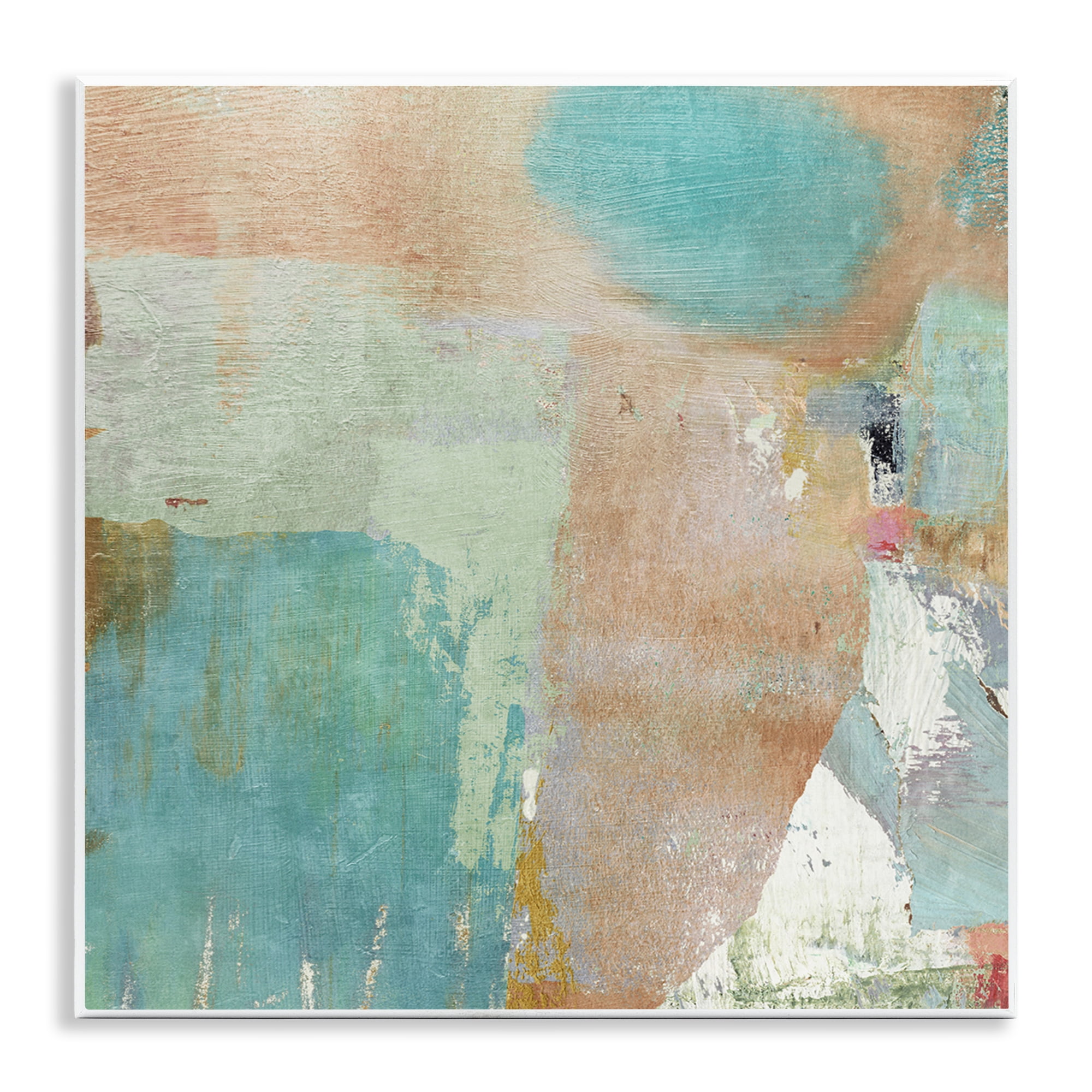 Stupell Industries Rustic Paint Strokes Abstract Painting Unframed Art Print Wall Art, 12 x 12