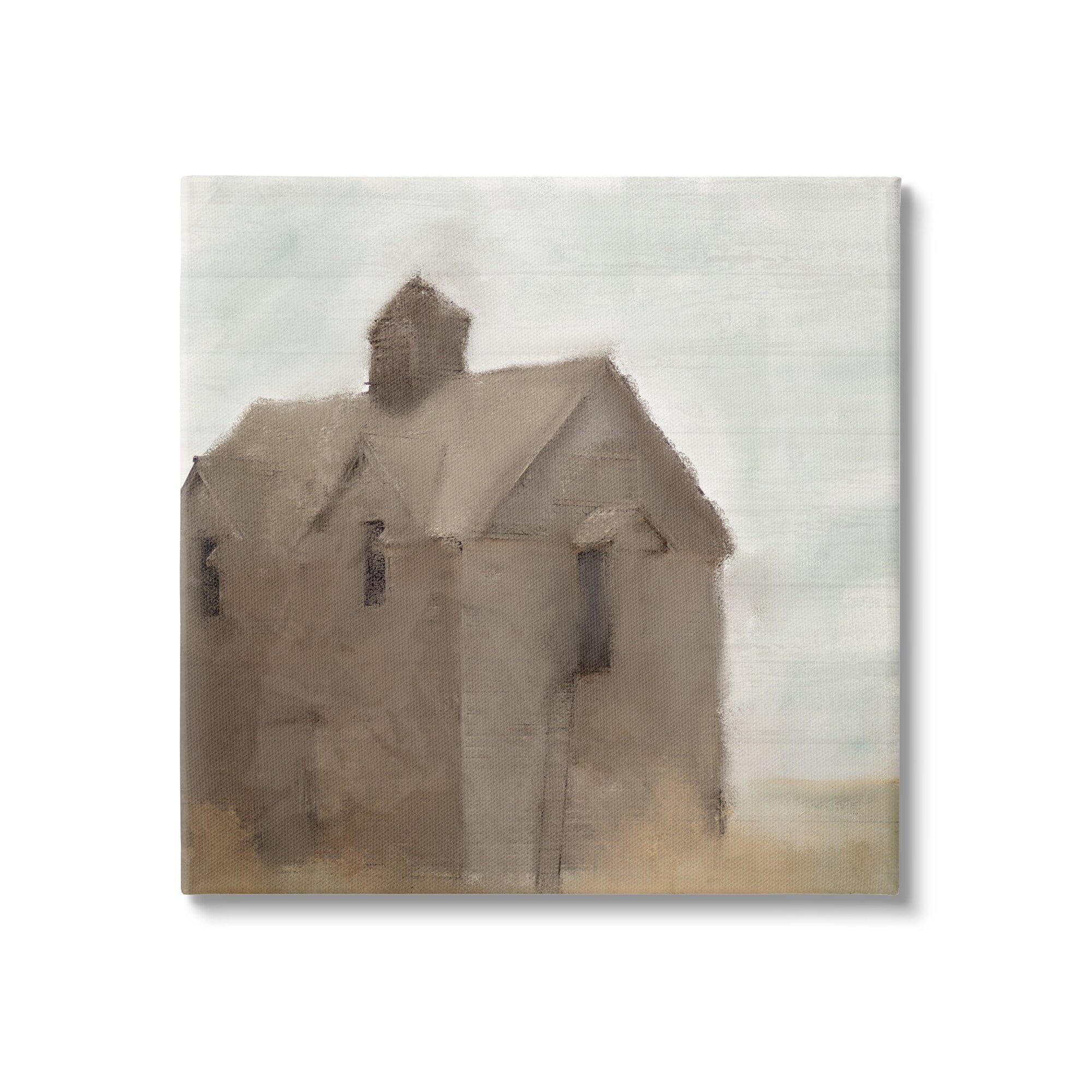 Rustic Brown Barn Canvas Wall Art, 24x24