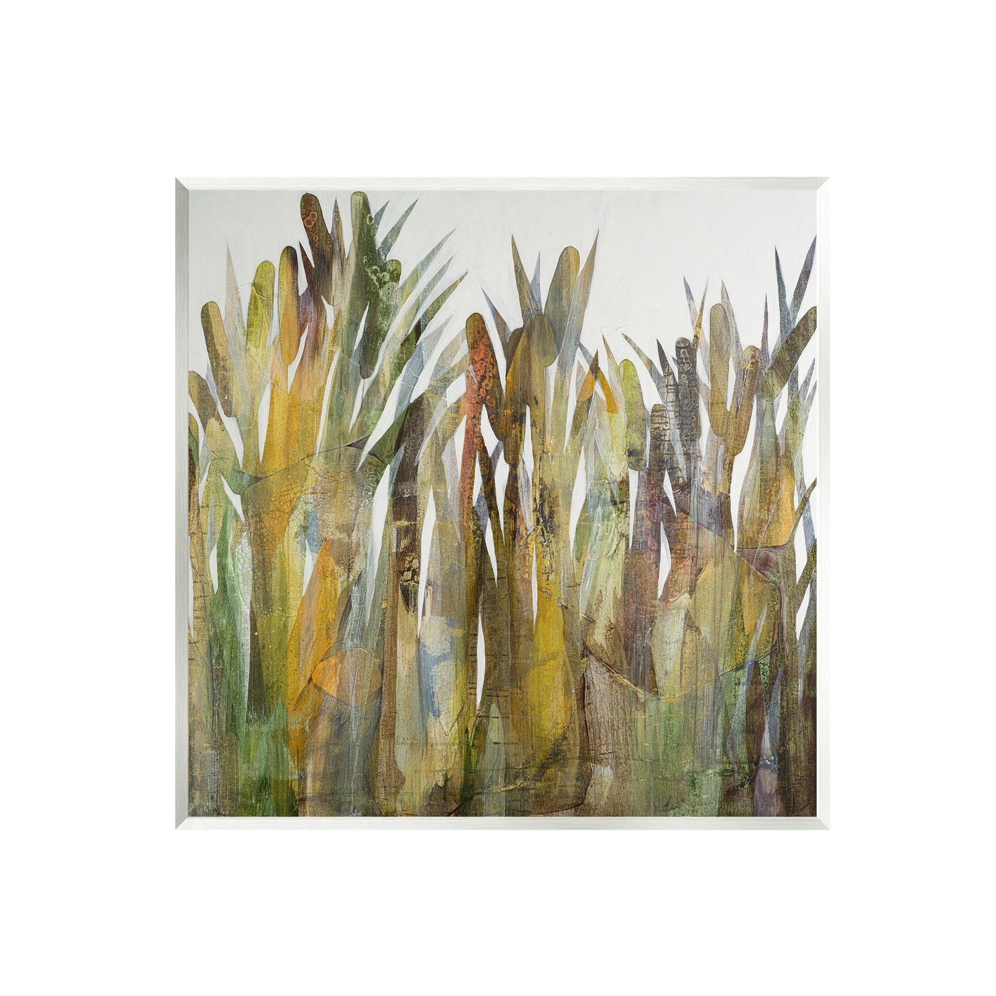 Stupell Industries Rustic Pampas Grass Cattails Wild Rural Plants Graphic Art Unframed Art Print Wall Art, Design by Steling