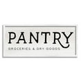 thumbnail image 1 of Stupell Industries Rustic Pantry Sign Text Groceries Dry Goods Framed Wall Art, 30 x 13, Design by Daphne Polselli, 1 of 7