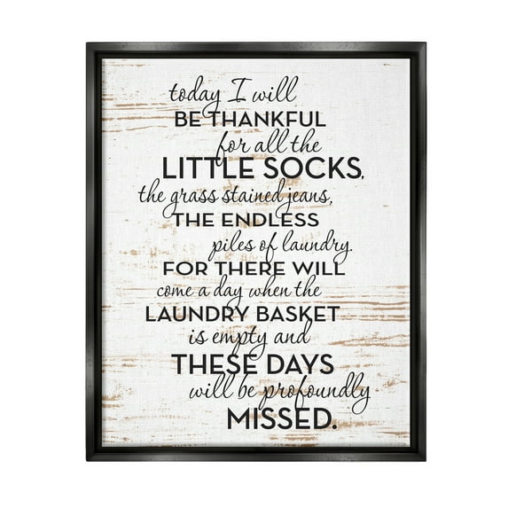 Stupell Industries Rustic Parenthood Phrase Inspirational Painting Black Floater Framed Canvas Art Print Wall Art, 25 x 31