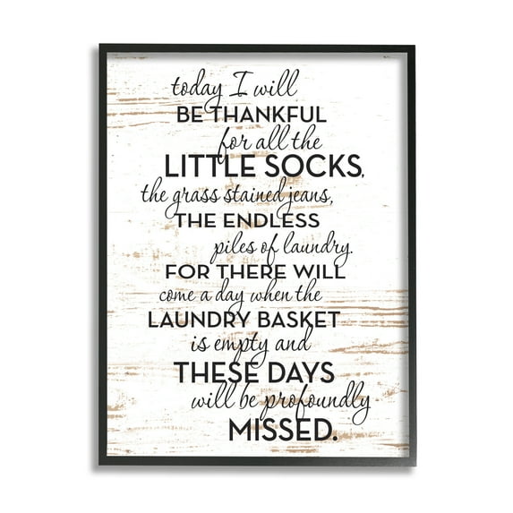 Stupell Industries Rustic Parenthood Phrase Inspirational Painting Black Framed Art Print Wall Art, 16 x 20