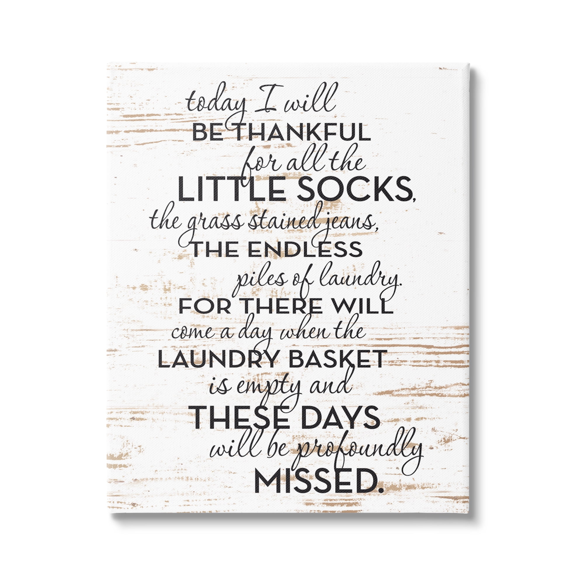 Stupell Industries Rustic Parenthood Phrase Inspirational Painting Gallery Wrapped Canvas Art Print Wall Art, 16 x 20