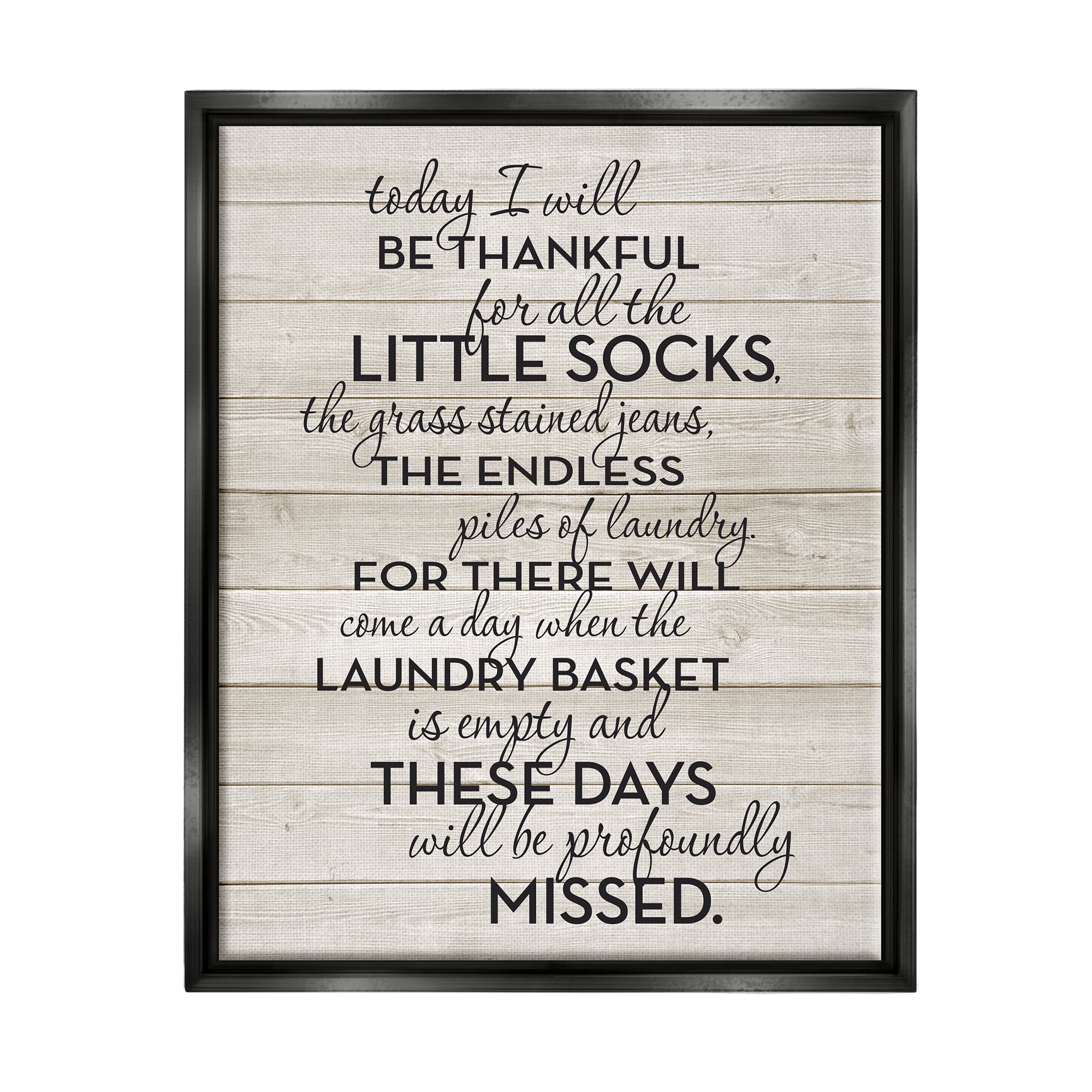 Stupell Industries Rustic Parenting Phrase Inspirational Painting Black Floater Framed Canvas Art Print Wall Art, 25 x 31