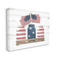 thumbnail image 1 of Stupell Industries Rustic Patriotic Jars American Pride Flag Design Canvas Wall Art Design by Lettered and Lined, 24" x 30", 1 of 6