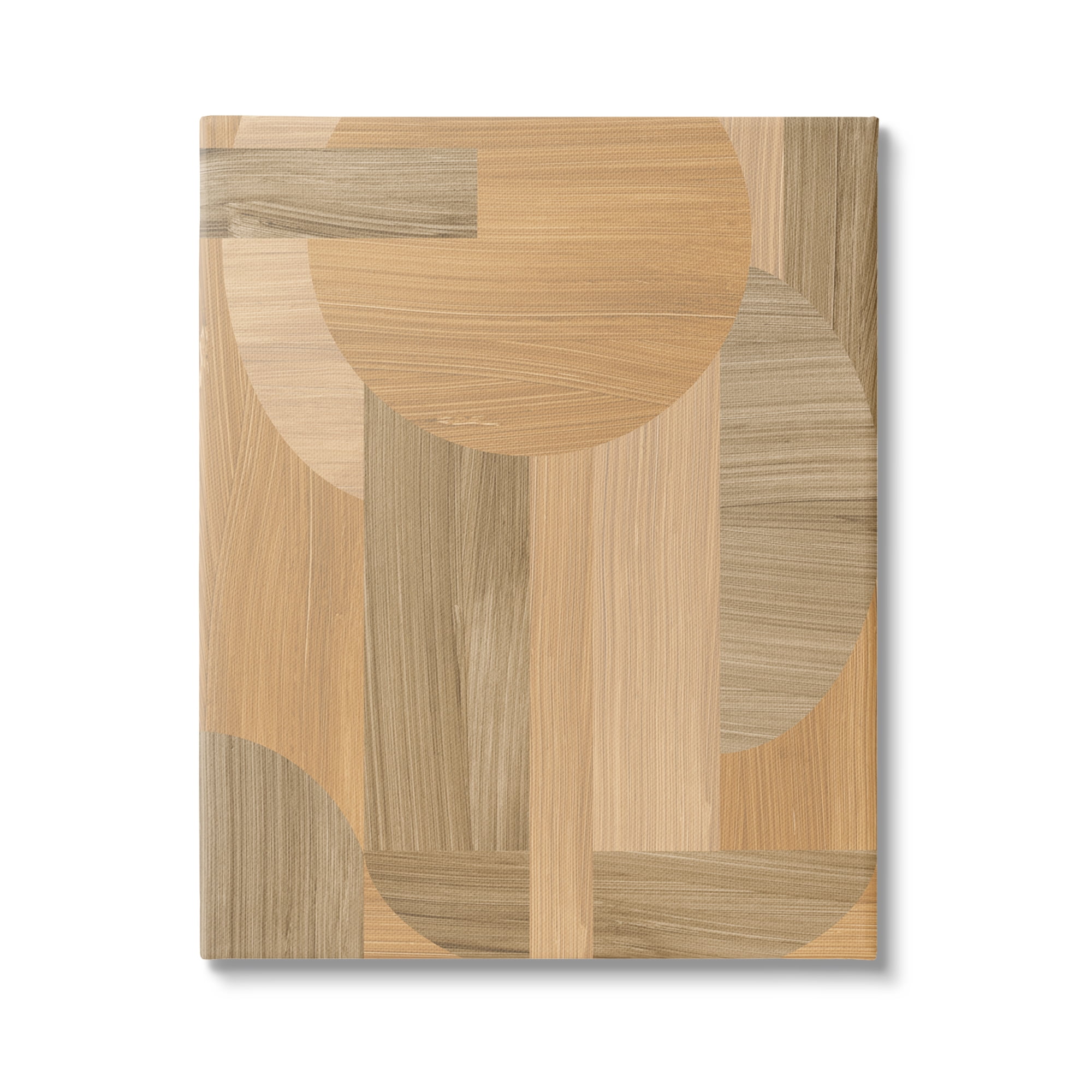 Stupell Industries Rustic Patterned Shapes Abstract Painting Gallery Wrapped Canvas Art Print Wall Art, 16 x 20