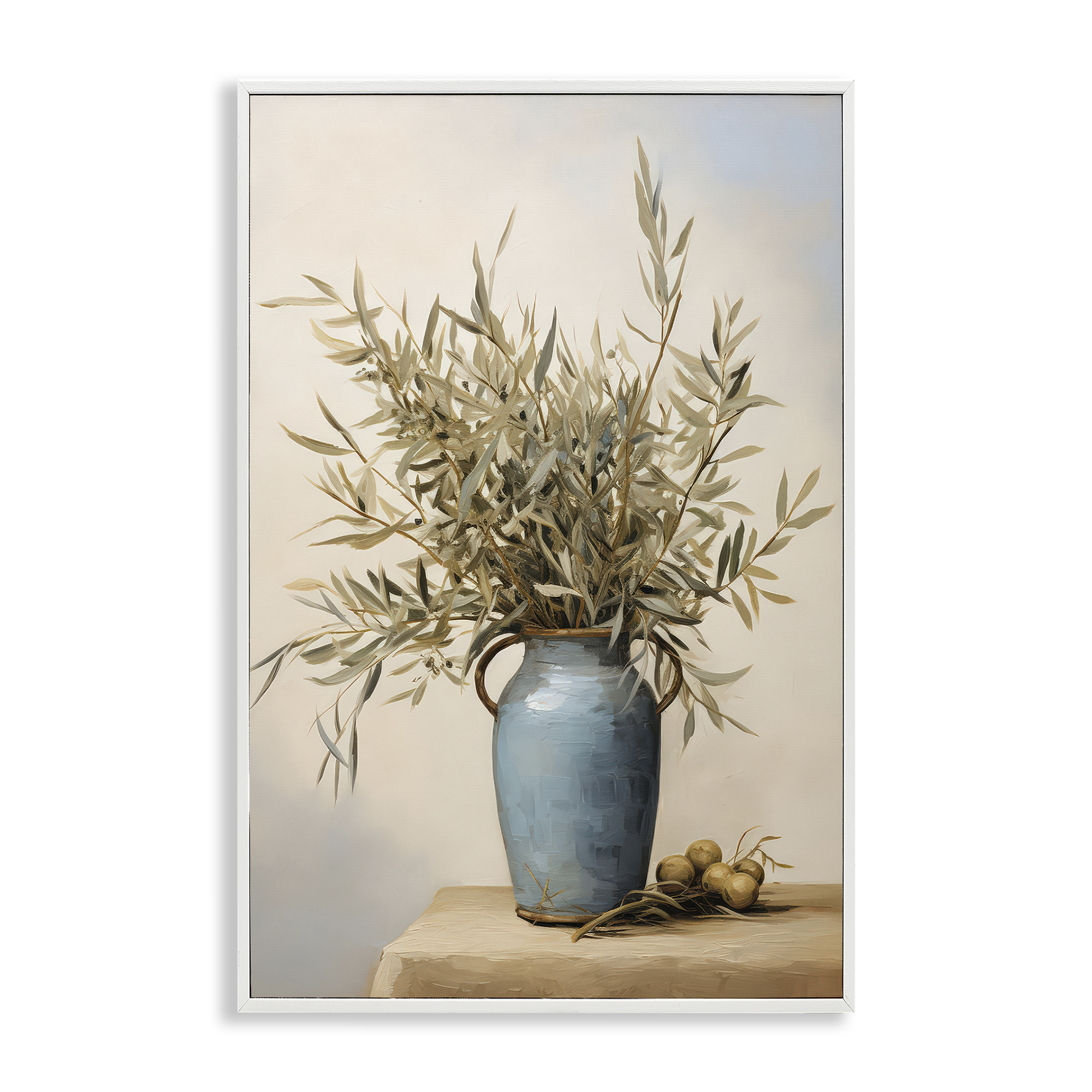 Stupell Industries Rustic Pottery Plant Plants & Flowers Painting White Framed Art Print Wall Art, 20 x 30