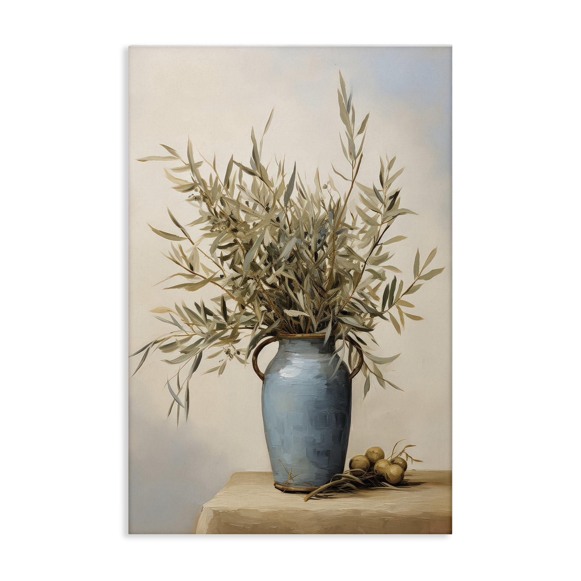 Stupell Industries Rustic Pottery Plant Plants & Flowers Painting Wrapped Canvas Art Print Wall Art, 20 x 30