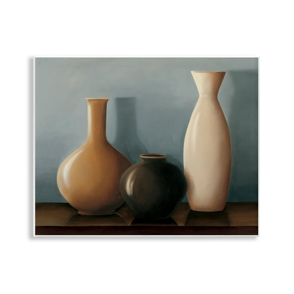 Stupell Industries Rustic Pottery Still Life Furniture Painting Unframed Art Print Wall Art, 14 x 11