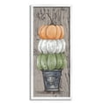 thumbnail image 1 of Stupell Industries Rustic Pumpkin Gourd Harvest Produce Grain Pattern Framed Wall Art, 10 x 24, Design by Julie Norkus, 1 of 5