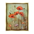 thumbnail image 1 of Stupell Industries Rustic Red Poppies Botanical & Floral Painting Gold Floater Framed Canvas Art Print Wall Art, 25 x 31, 1 of 10