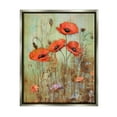 thumbnail image 1 of Stupell Industries Rustic Red Poppies Botanical & Floral Painting Gray Floater Framed Canvas Art Print Wall Art, 25 x 31, 1 of 10