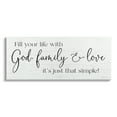 thumbnail image 1 of Stupell Industries Rustic Religious Family Quote Uplifting Calligraphy Phrase Graphic Art Gallery Wrapped Canvas Print Wall Art, Design by Susie Boyer, 1 of 5