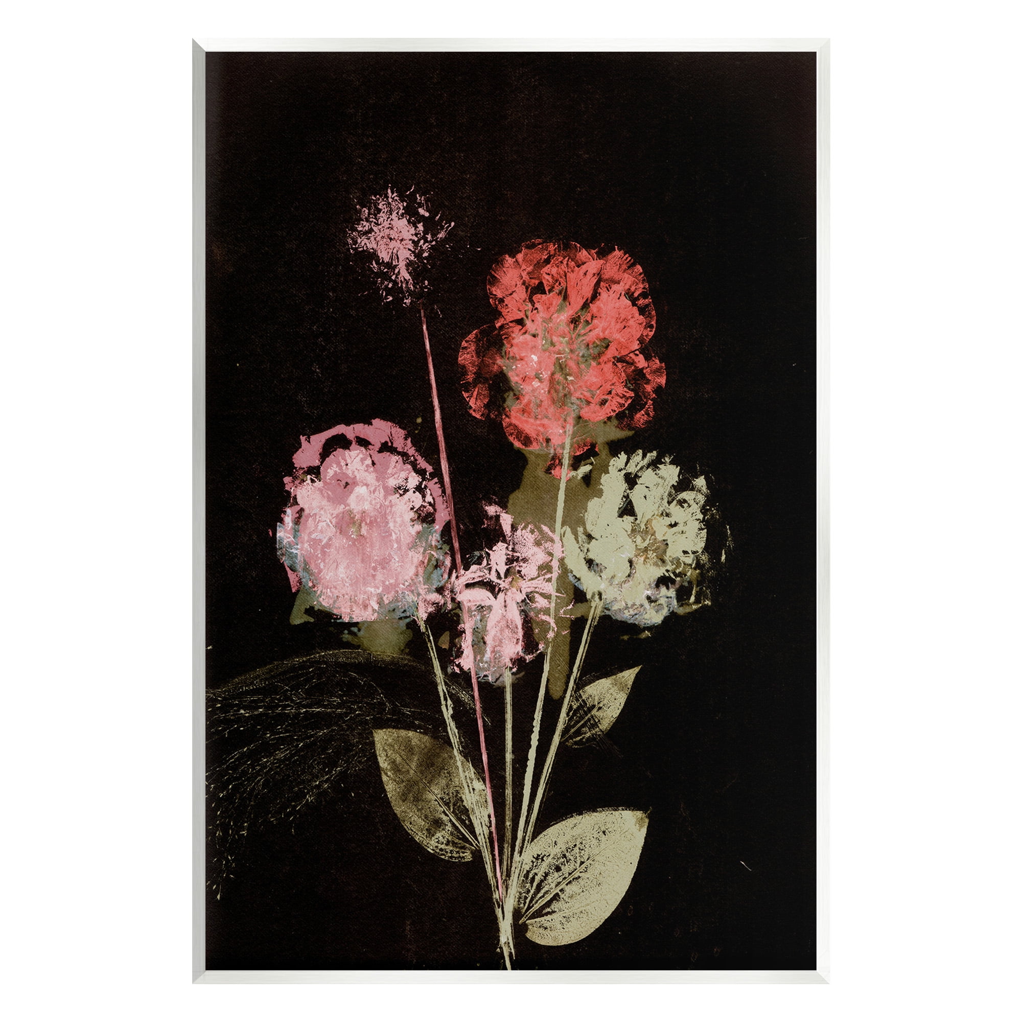 Rustic Roses on Black MDF Wood Wall Art Plaque, 10 x 15