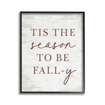Stupell Industries Rustic Seasonal Fall Holiday Painting Black Framed Art Print Wall Art, 11 x 14