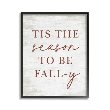 Stupell Industries Rustic Seasonal Fall Holiday Painting Black Framed Art Print Wall Art, 11 x 14