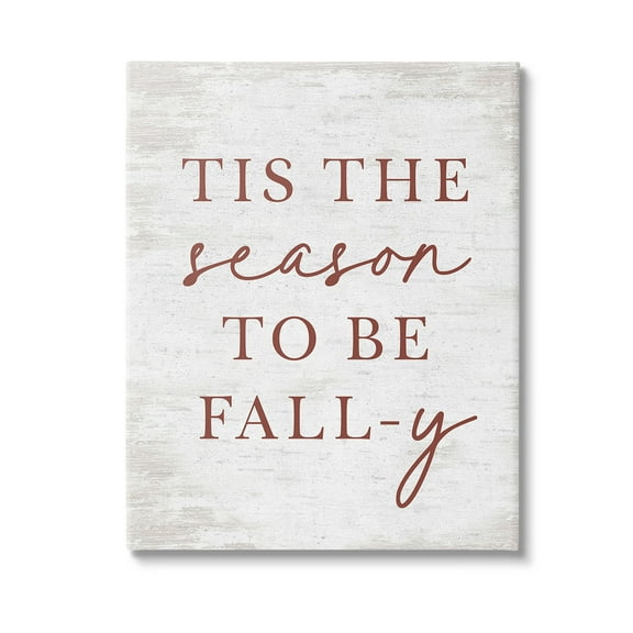 Stupell Industries Rustic Seasonal Fall Holiday Painting Gallery Wrapped Canvas Art Print Wall Art, 16 x 20