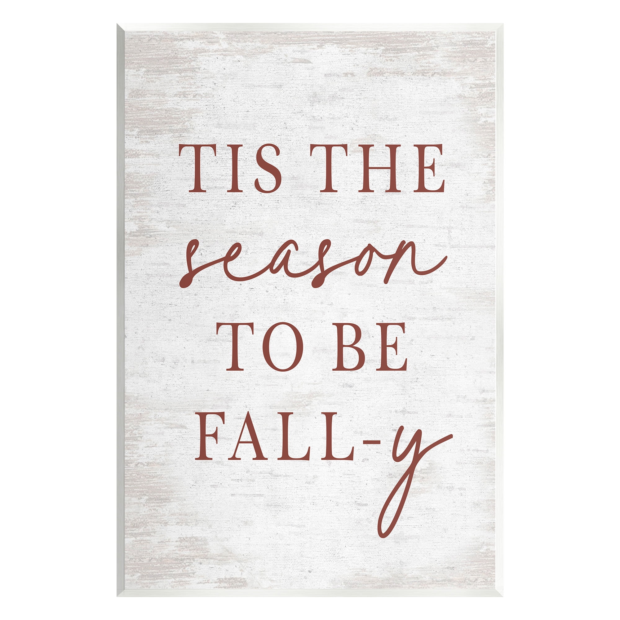 Stupell Industries Rustic Seasonal Fall Holiday Painting Unframed Art Print Wall Art, 13 x 19