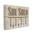 thumbnail image 1 of Stupell Industries Rustic She Shed Phrase Lavender Bunches Garden Tools, 16 x 20, Design by Darlene Seale, 1 of 5