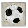 thumbnail image 1 of Stupell Industries Rustic Sports Soccer Ball Abstract Painting Gray Framed Art Print Wall Art, 12 x 12, 1 of 9
