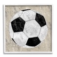 thumbnail image 1 of Stupell Industries Rustic Sports Soccer Ball Abstract Painting White Framed Art Print Wall Art, 24 x 24, 1 of 9