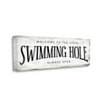thumbnail image 1 of Stupell Industries Rustic Summer Local Swimming Hole Sign Design by Daphne Polselli, 17" x 40", 1 of 6